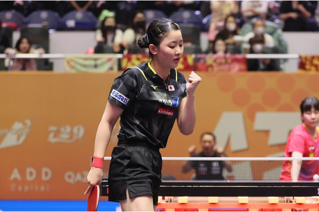 張本美和が繰り広げた孫穎莎との“死闘”　世界女王は驚異の逆転に「すべてのポイントに集中」「自分を信じなければいけない」【ITTF-ATTUアジアカップ】 画像