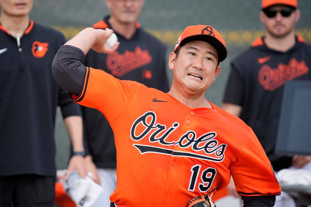 【MLB】オ軍ベテラン捕手、菅野智之の制球力に驚き「目を閉じていてもミットの中にボールが収まる」　捕球するたびに「おお！」という声 画像