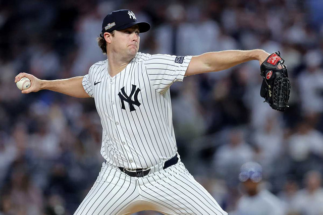 【MLB】ヤンキース先発陣に暗雲、CY賞右腕コールが右肘MRI検査へ　「深刻な怪我かは不明」と米報道 画像
