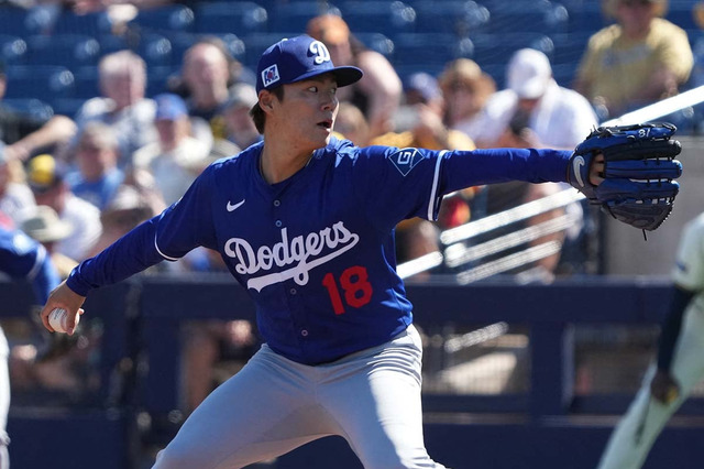 【MLB】山本由伸、全75球の公式投球データ詳細　キャンプ最終登板はスプリットで無双【3月11日Dバックス戦】 画像