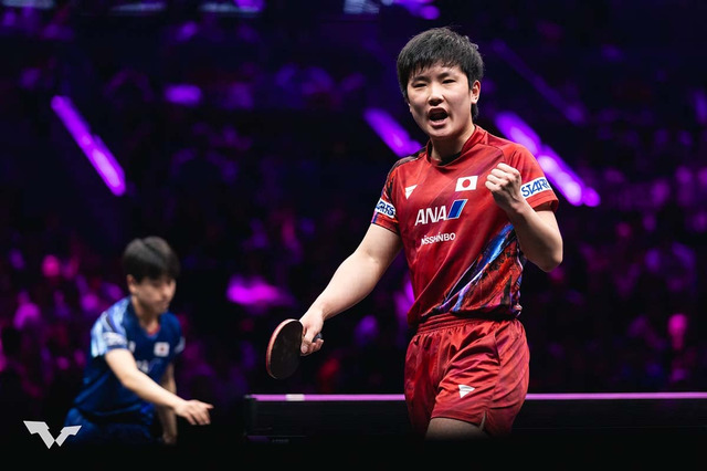 張本智和、躍進の“同級生”篠塚大登との打ち合い制し準決勝へ　注目の日本人対決に勝利でベスト4入り【WTTチャンピオンズ重慶】 画像