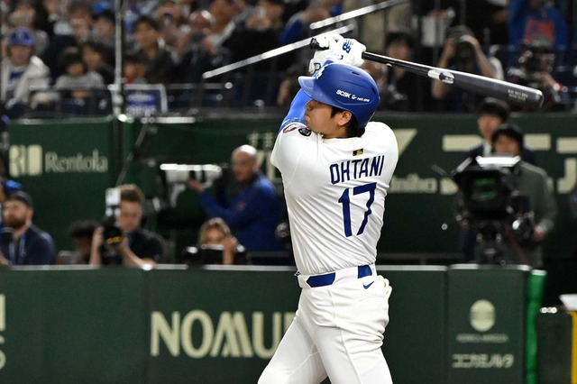 【MLB】今季1号アーチ「これぞ大谷翔平のスイングだ」　ドジャース公式、至福の27秒“ベース1周”動画を投稿 画像