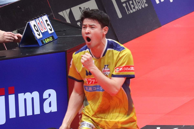 初優勝のT.T彩たまをけん引で“ダブルMVP”受賞　2点起用の有延大夢が述べた感謝「琉球で学んできたことが活かされた」【Tリーグ】 画像