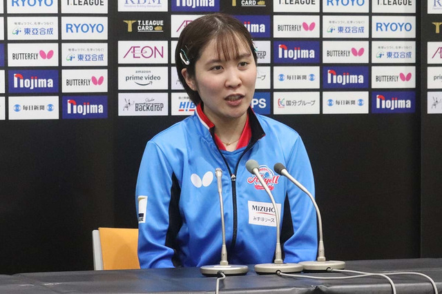 平野美宇が退任の恩師へ誓う2年ぶりの戴冠　シーズンMVPに勝利の主将が説いた「向かっていく気持ち」の重要性【Tリーグ】 画像