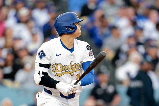 【MLB】大谷翔平「1番DH」スタメン　元同僚右腕フラハティから“3試合連発”3号アーチで開幕4連勝なるか、山本由伸が先発 画像