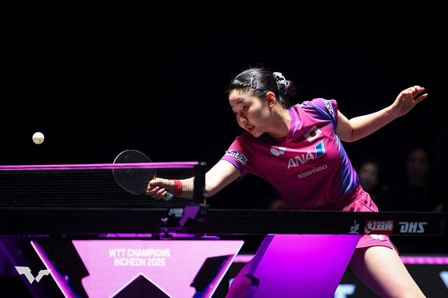 張本美和、世界2位の王曼昱と激闘も中国超えならず　フルゲームで敗れ16強で終戦、2大会連続のメダルは逃す【ITTF男女ワールドカップ】 画像