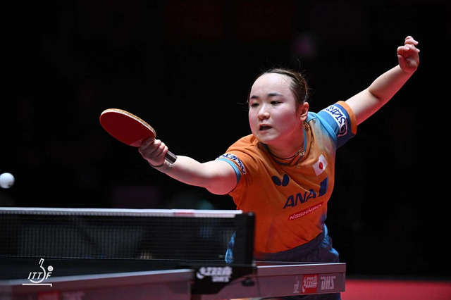 伊藤美誠、大藤沙月と4強入りかけた同士討ちの可能性も　世界17位のディアスに逆転勝ちでベスト8進出【ITTF男女ワールドカップ】 画像