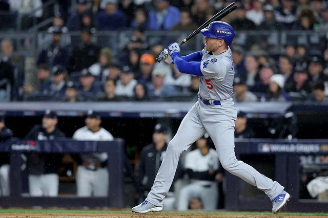 【MLB】「通算OPS.965」満塁男フリーマン、劣勢で値千金の一打　逆転2点適時打でドジャース終盤リード 画像