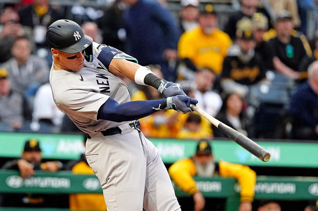 【MLB】打率4割台維持のジャッジが見せる驚異の「1.247」　主要4部門首位の圧巻スタッツ、月間MVPも最有力候補か 画像