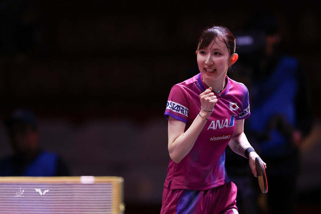早田ひな、エースが貫録ストレートでルーマニアの世界77位撃破　日本女子は全選手がシングルス初戦突破【世界卓球2025】 画像