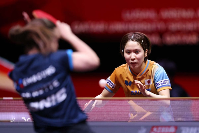 平野美宇、第1G奪われ苦戦もルクセンブルク選手に逆転勝ちで2回戦へ　大藤沙月と4回戦で同士討ちの可能性も【世界卓球2025】 画像