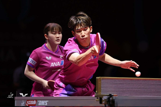 吉村真晴、大藤沙月ペアが中国の世界1位ペアに大金星　3－1撃破でベスト4進出、メダル確定で優勝争いにも参戦へ【世界卓球2025】 画像