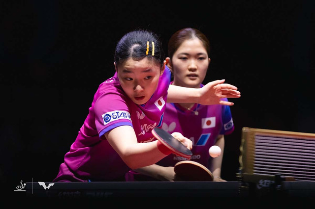 張本美和、木原美悠ペアが快進撃も中国超えならず　王曼昱、蒯曼ペアにストレート負けで銅メダル獲得【世界卓球2025】 画像