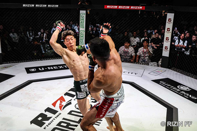 【RIZIN】「打撃もすごく強くなっている」絶対王者サトシ、わずか50秒での“鮮烈”バックチョークに実況騒然　失神した韓国王者は茫然自失…… 画像