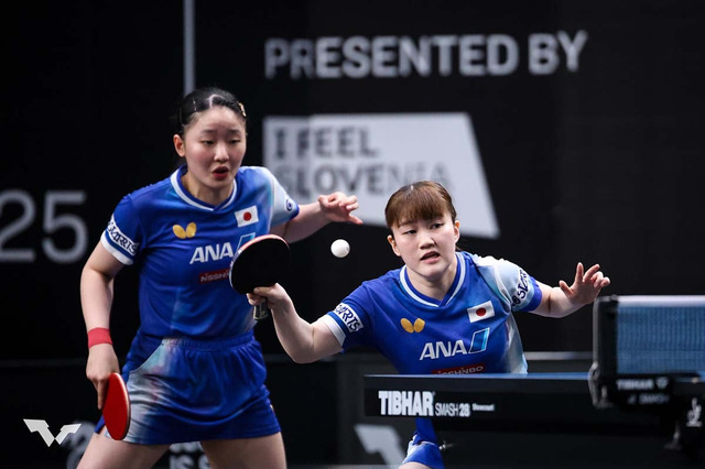 17歳張本美和、21歳大藤沙月の次世代ペアが「効果的な化学反応を形成」　両者の“補完性”に中国メディアも注目「安定さを維持」 画像