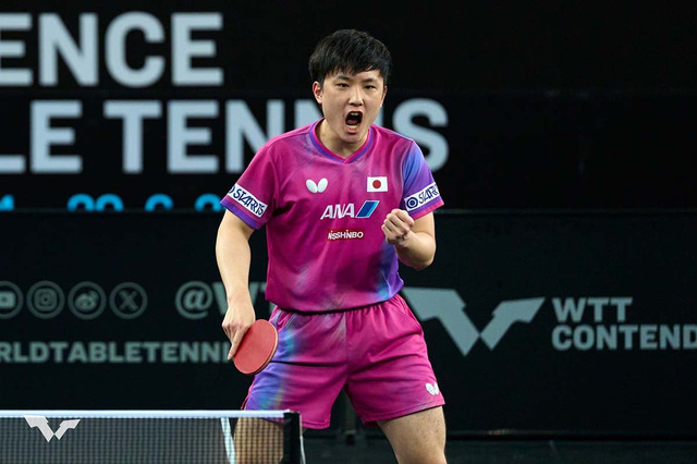 ザグレブ大会Vの張本智和が日本勢トップの4位　松島輝空が22位、戸上隼輔が25位｜卓球男子世界ランキング（2025年第27週） 画像