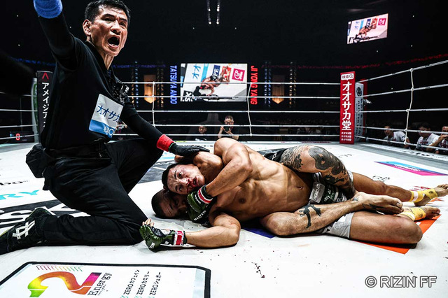 【超RIZIN.4】「爆発力が半端じゃない」安藤達也、“壮絶”な2試合連続チョーク一本勝ち　ヤン・ジヨンはタップ後に失神……衝撃のラスト「救助まで完璧」 画像