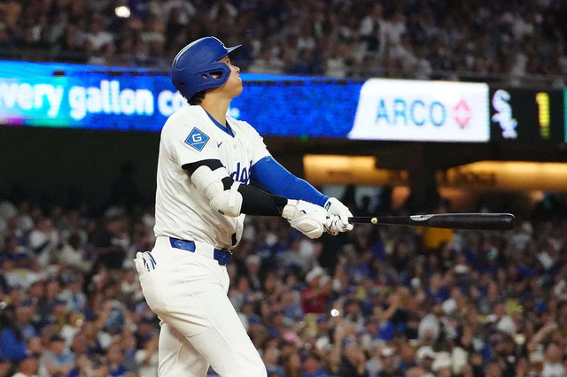 【MLB】大谷翔平「1番DH」スタメン　宿敵パドレスから“今季初アーチ”44号で首位攻防戦に先勝なるか 画像