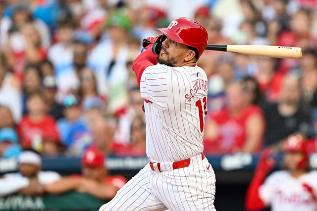 【MLB】シュワーバーが2試合連発「45号2ラン」で再び単独トップ、大谷翔平に1本差　フィリーズがマリナーズ3連戦スイープ 画像