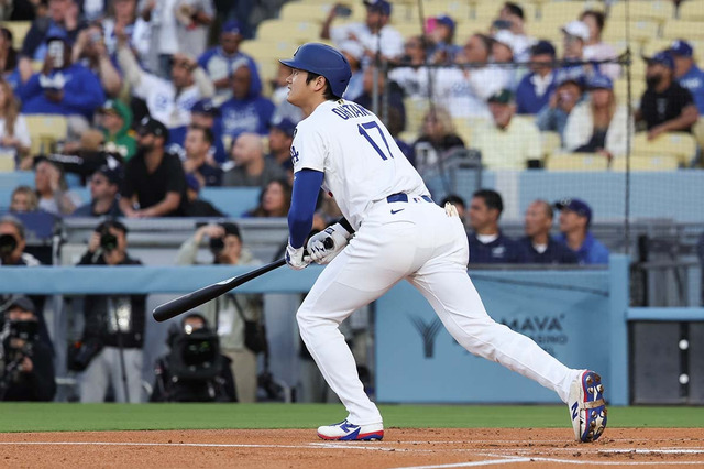 【MLB】大谷翔平、苦手左腕から初安打“165キロ”右前打で自身援護　キケの“逆転適時打”で生還 画像