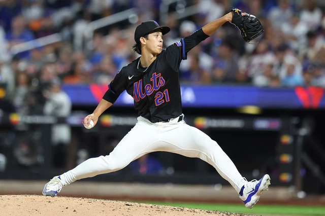 【MLB】“リンスカム二世”と評判、メッツの大型ルーキーがデビュー戦で初白星　ソトとアロンソが援護弾……本拠地史上最多の19得点 画像