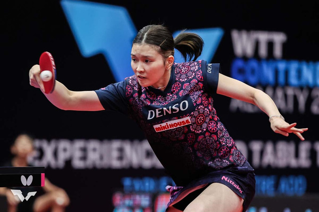 橋本帆乃香、赤江夏星との同士討ちにストレート勝利で8強入り　世界50位撃破の第2シードが中国勢と対戦へ【WTTコンテンダーアルマトイ】 画像