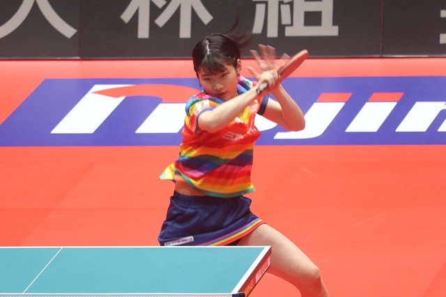 “中学生Tリーガー”村松心菜が見せた大器の片りん　エース起用で見せたラリー力、大嶋監督も成長期待「重さを感じてもらえる選手」【Tリーグ】 画像