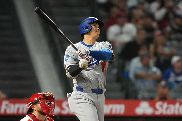 【MLB】大谷翔平「1番投手兼DH」スタメン　“得意の敵地”で本塁打王単独トップの今季54号アーチと2勝目なるか 画像