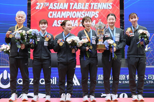 卓球日本女子が難敵北朝鮮との準々決勝へ　橋本帆乃香、長﨑美柚が加入で布陣一新　中国撃破&連覇へ向けた第一歩【アジア選手権】 画像