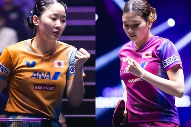 張本美和、国際大会ベスト8で日本勢トップの7位　同じく8強の橋本帆乃香も10位をキープ｜卓球女子世界ランキング（2025年第45週） 画像