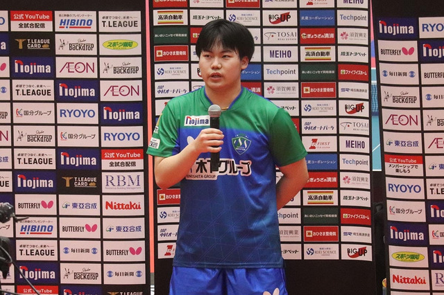 松島輝空、世界7位のサウスポーが語った“現在地”　積み重ねた自信と示した覚悟「どの大会に出ても優勝を」【Tリーグ】 画像