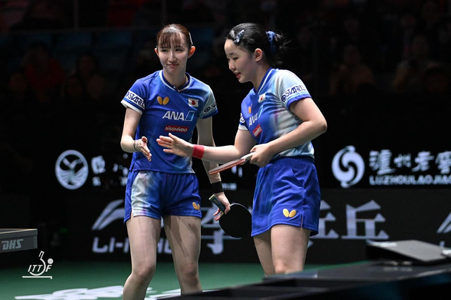 早田ひな＆張本美和が“ひなみわペア”結成で優勝争い参戦か　パリ五輪では中国勢と激闘　実力者がタッグで初戦に臨む【シンガポールスマッシュ】 画像