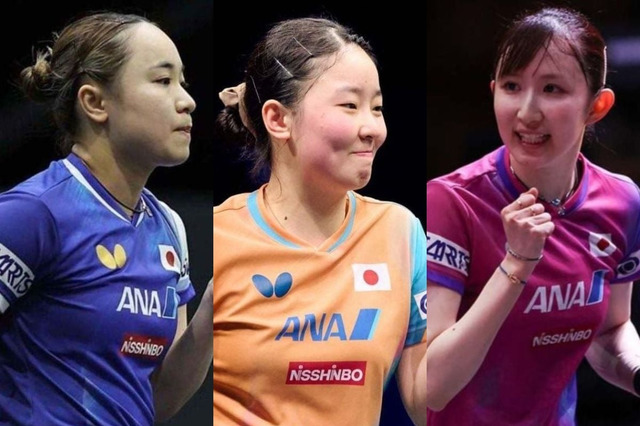 張本美和が6位、伊藤美誠が9位、早田ひなが10位　佐藤瞳が1ランクアップの21位　孫穎莎らトップ3は変動なし｜卓球女子世界ランキング（2026年第9週） 画像
