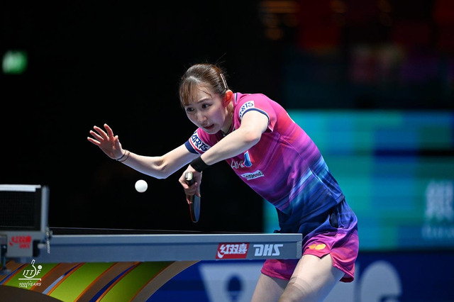 早田ひな、初対戦の中国19歳とのラリー勝負に屈し1－3敗戦　上位進出狙ったサウスポーエースが決勝T進出逃す【ITTF男女ワールドカップ】 画像