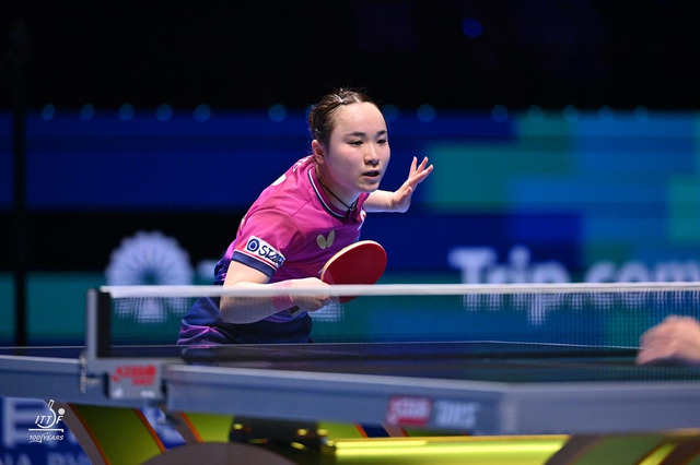 伊藤美誠、世界2位・王曼昱にストレート負けでベスト8進出ならず　2大会連続のメダル狙うも16強で終戦【ITTF男女ワールドカップ】 画像