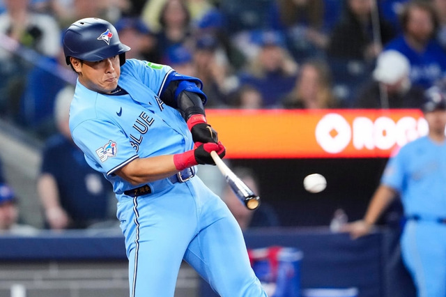 【MLB】岡本和真、劣勢の最終回に起死回生の「同点タイムリー」　“守護神攻略”でブルージェイズの逆転劇演出 画像