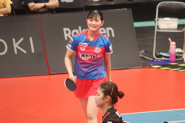 シングルス初勝利の17歳・牧野美玲が見せた可能性　語った日本のエース・張本美和の“凄み”「頭3個、4個くらい抜けている」【Tリーグ】 画像