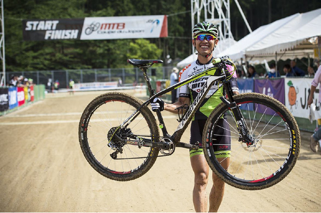 ミヤタ・メリダの小野寺健がやわたはま国際MTBレースで優勝 画像