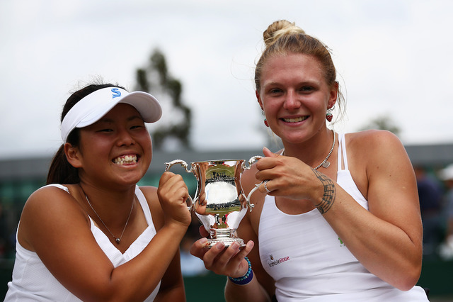 【テニス】上地結衣、ウィンブルドン選手権車いすテニスの部女子ダブルスで2連覇 画像