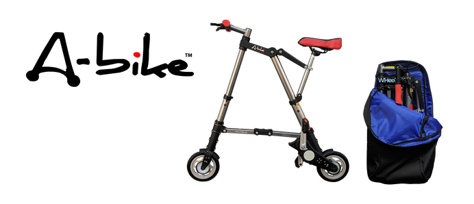 ♪A-bike City 折りたたみ自転車 専用輪行バッグ おまけ付♪ 極限まで携帯性を重視した折りたたみ自転車「A-bike city」発売