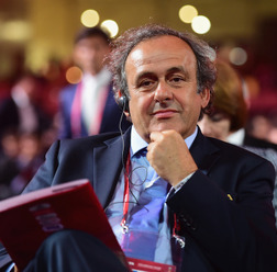 欧州サッカー連盟のミシェル・プラティニ会長 参考画像（2015年7月25日）