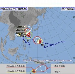 台風経路図