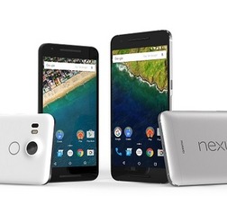 Android 6.0（Marshmallow）搭載の5.2型「Nexus 5X」（左）/5.7型「Nexus 6P」