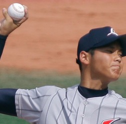 U18日本代表時代の大谷選手（2012年）