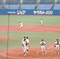 大学野球 参考画像（日大のシートノック）