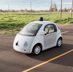 グーグルが自社開発した自動運転車の最新プロトタイプ