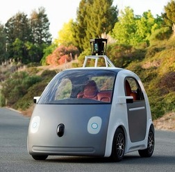 グーグルが自社開発した自動運転車のプロトタイプ車