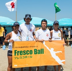 ブラジル発祥のビーチスポーツ「フレスコボールジャパンオープン」開催