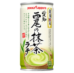 ポッカサッポロが新しい抹茶飲料「西尾の抹茶ラテ」を発売