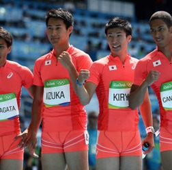 【リオ2016】男子400メートルリレー、日本がアジア記録で決勝進出
